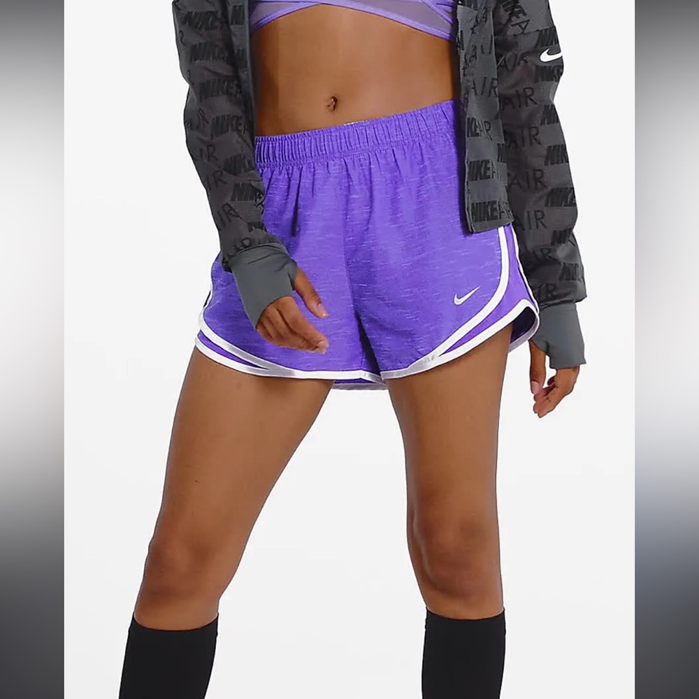 Nike Tempo Women's Brief-Lined Running Shorts Dri-Fit in purple size medium